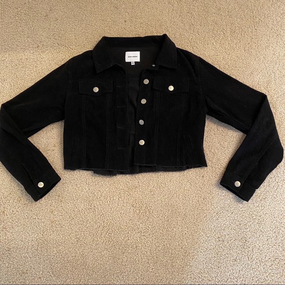 Ruby and Jenna boutique cropped corduroy jacket